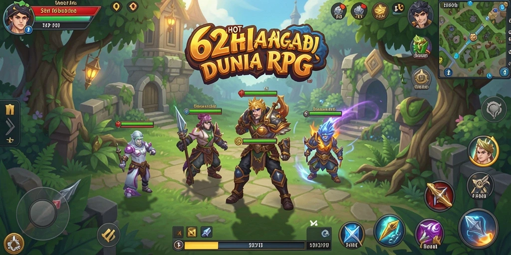 Screenshot menampilkan gameplay seru dalam dunia RPG 62HOT.