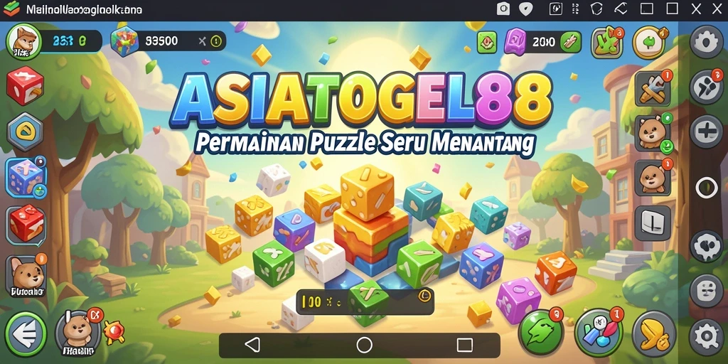 Screenshot dari gameplay ASIATOGEL88 menampilkan tantangan puzzle yang seru.