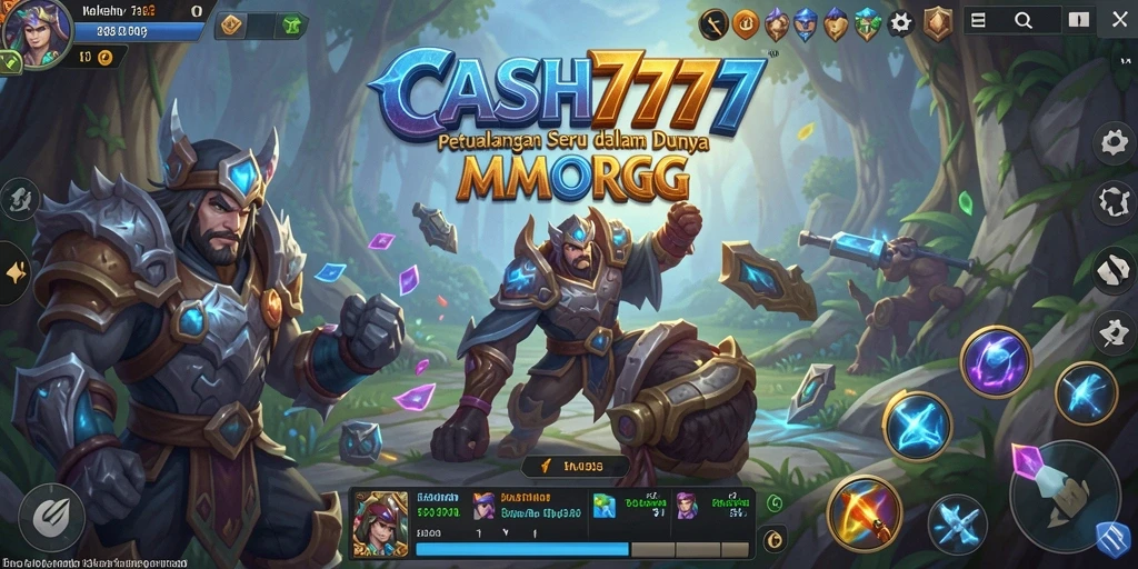 Tampilan gameplay menakjubkan di dunia MMORPG CASH777.