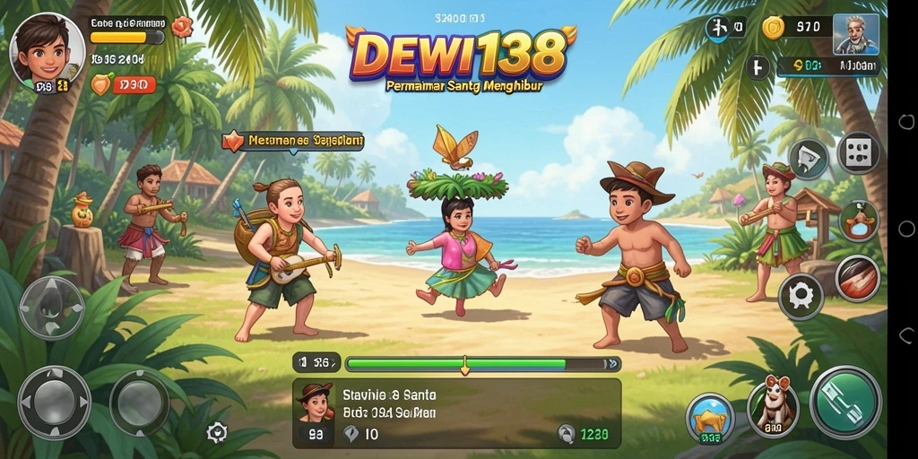 Tampilan memukau dari gameplay DEWI138 yang penuh warna.