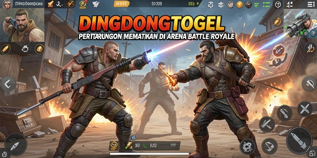Gameplay seru di arena Battle Royale DINGDONGTOGEL.
