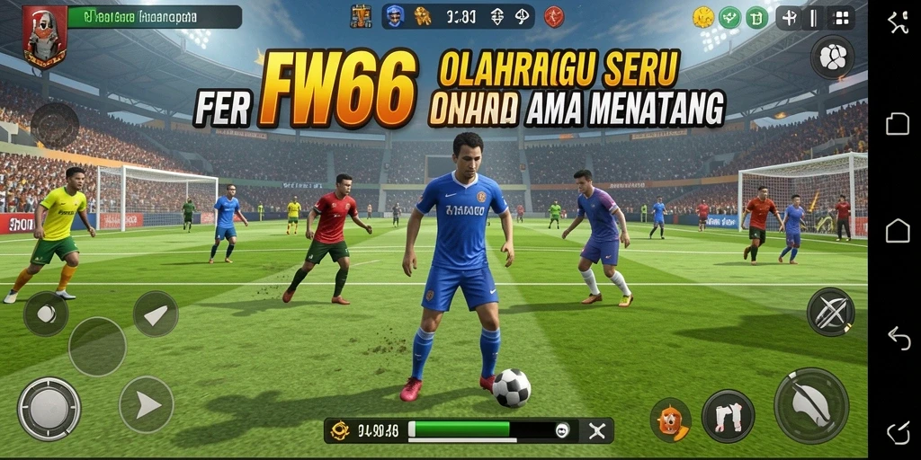 Tampilan gameplay seru di FW66 dengan berbagai olahraga dan aksi mendebarkan.