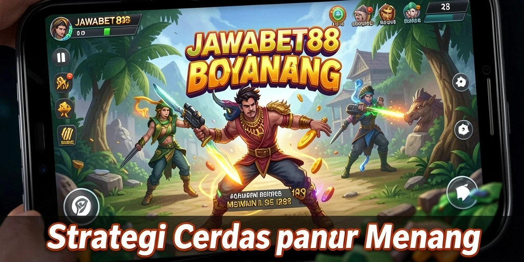 Tampilan aksi strategis seru dalam JAWABET88.