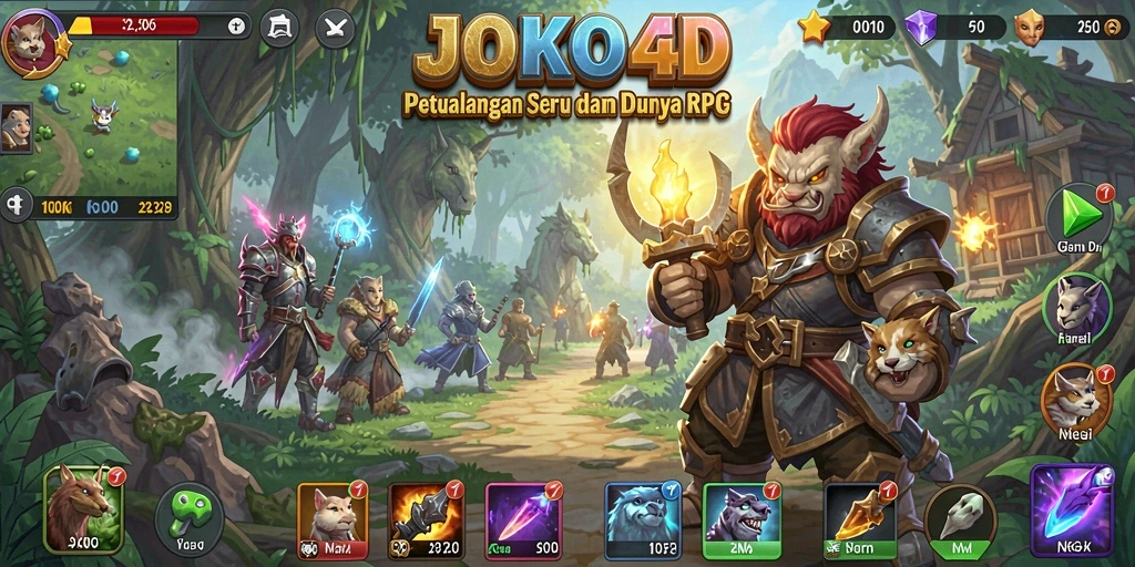 Tampilan gameplay seru dalam dunia RPG yang mendebarkan.