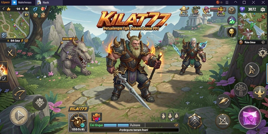 Tampilan gameplay KILAT77 yang mendebarkan dan penuh aksi.