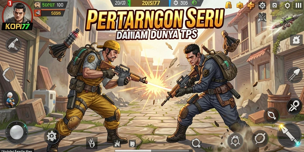 Gameplay intens dengan pertarungan seru di KOPI77.