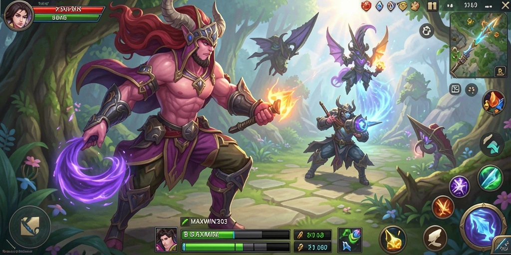 Screenshot gameplay RPG MAXWIN303 dengan petualangan yang mendebarkan.