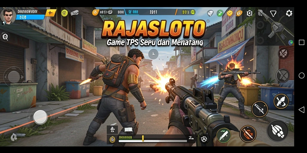 Tampilan gameplay RAJASLOTO yang mendebarkan dan penuh aksi.