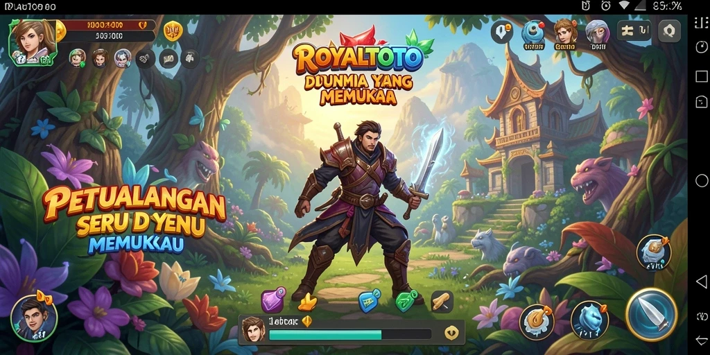 Screenshot gameplay ROYALTOTO menampilkan petualangan seru yang menakjubkan.