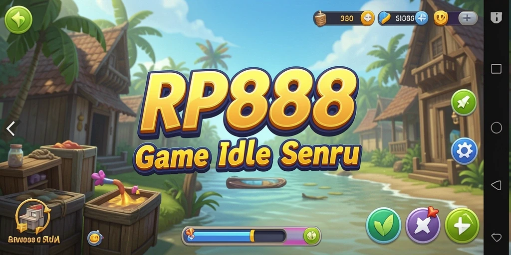 Tampilan gameplay menarik dari RP888 yang menunjukkan pengelolaan sumber daya.