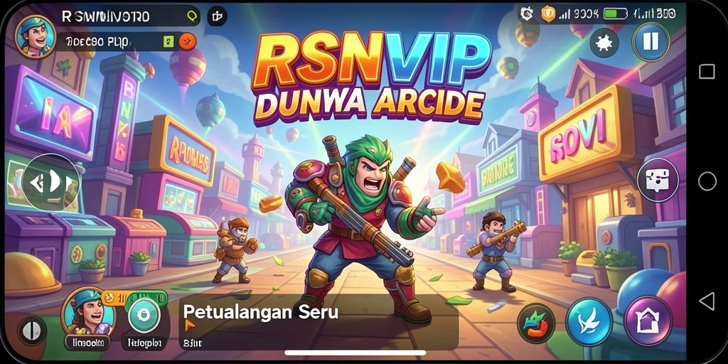 Gameplay RSNVIP yang seru dan penuh tantangan dalam dunia arcade.