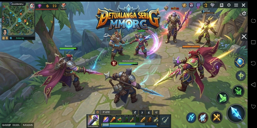 Tampilan gameplay seru dalam dunia fantasi RVIP.
